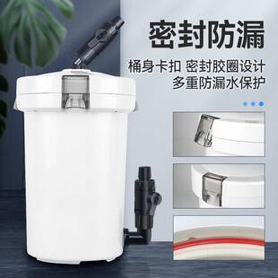 陶瓷鱼缸过滤器家用全自动庭院草缸外置过滤桶静音圆缸潜水前置桶
