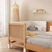 人儿童床低可高调拼接985床大床带护栏床边宽单床加宝宝婴儿床实