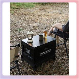 量3物K露营侧开收纳箱加厚可坐车载后Y备E000H60储箱户外野餐大容