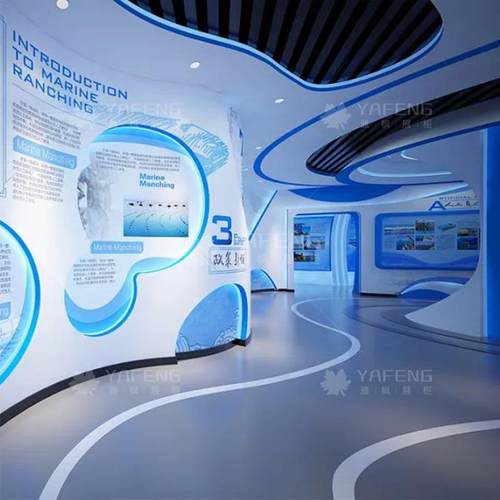 技科感展厅展示柜制作企业展YF06-17厅誉墙公司宣传文荣墙智能展