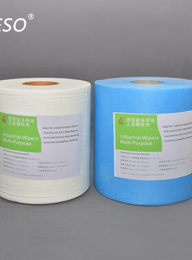 81023大WIP-X802多卷工擦拭业纸大绿色卷无纺布功能吸水吸油纸擦