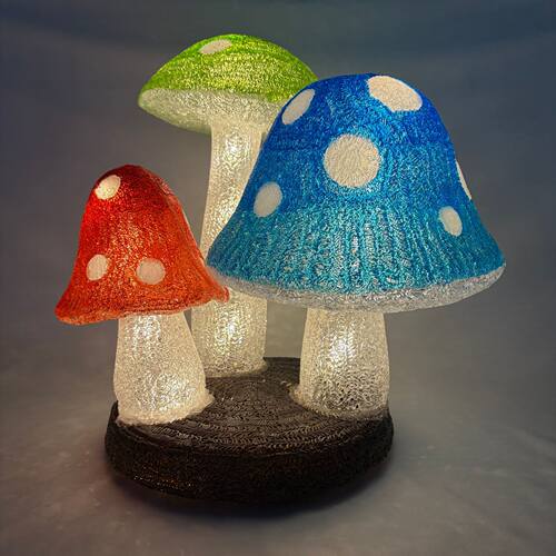 花园展示蘑菇户外LED水晶灯饰 花园橱窗及商场圣诞节装饰灯