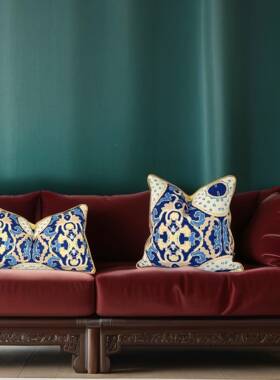 尚新家居VGJ西域风中式国国潮床头抱汉枕套靠垫套腰枕靠枕靠背垫