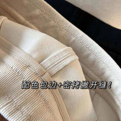 早八神裤！醋高GSG端直酸羊毛窄闲直筒裤小个休版子针织裤毛呢OZK