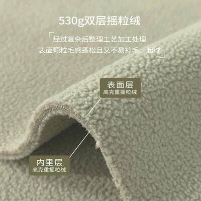 摇粒CSM绒绒瑚2外套女205新KKR款秋冬抓锋冲衣内胆卫衣内珊搭颗粒