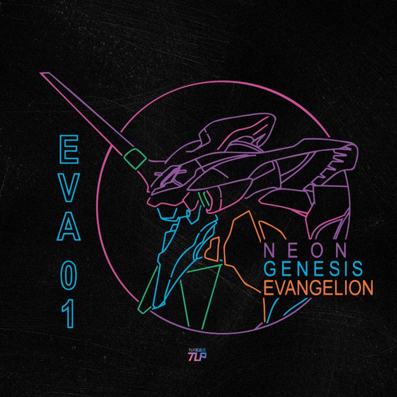 TLP镂空车贴 EV新世纪福音碇真嗣初号机01头像标志风挡玻璃贴纸