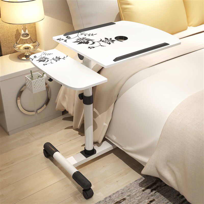 家用可移动双升降旋转懒人笔记本床上电脑桌散热置地床边小书桌子
