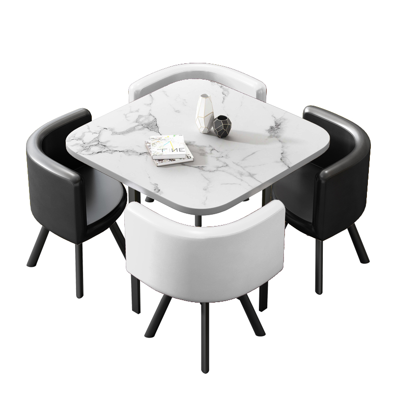 出租屋桌椅现代简约家用阳台接桌椅待小户型洽谈桌椅饭桌餐桌