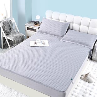 丝丝美凉席2024凉感泡泡席可机洗床笠款 凉豆豆三件套1.8m空调 夏季