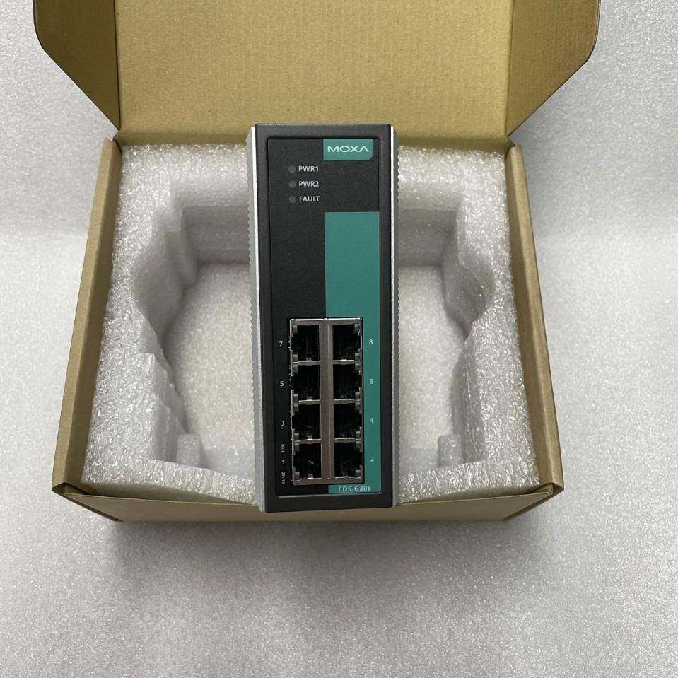 EDS-G308摩莎路由器全千兆工业交换机接入POE网管型多接口环网