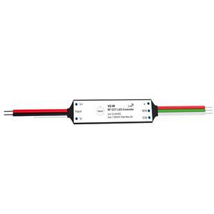 V2-W 12-24V双⾊LED迷你RF控制器 75W MAX信号自动转发 5年过认证