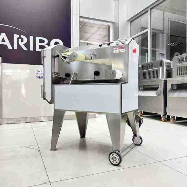 H304不锈钢切熟肉机DRB-120双变频快拆传送带食堂食品厂专用