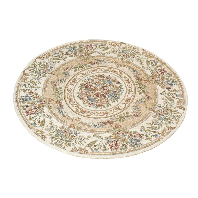 法式地毯 地垫床边毯 吊篮吊椅垫子电脑椅垫转椅圆形欧式圆型地垫