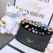 笔头出性水非常好 老美单 性价比 满满 双头马克笔 48色