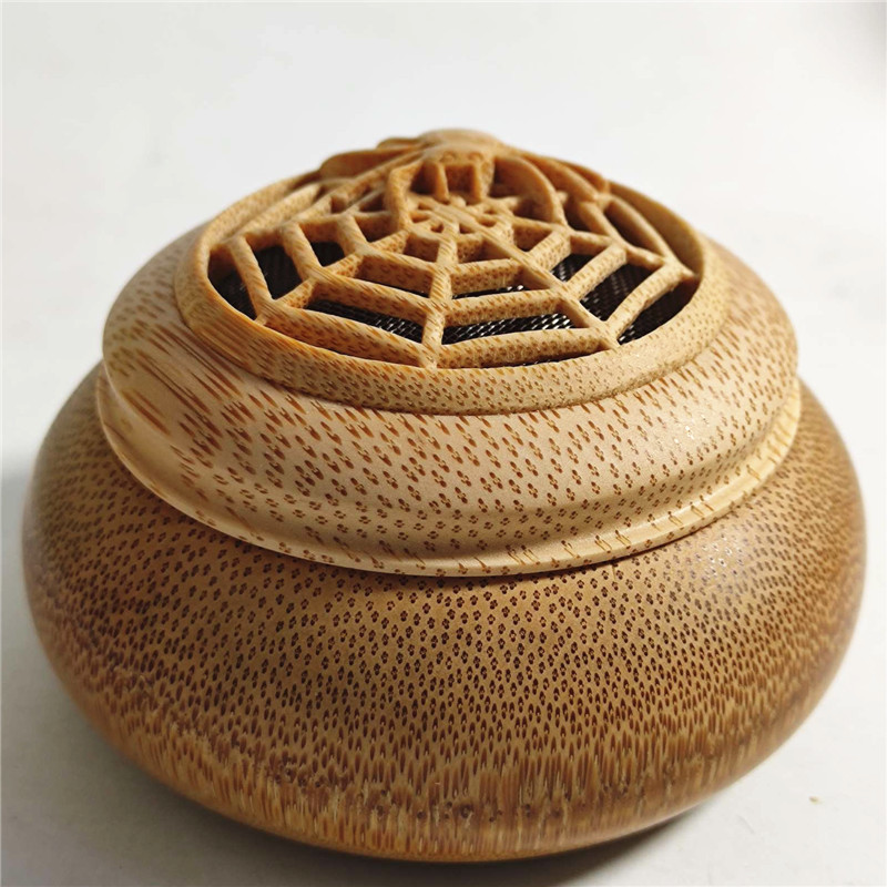 天然玉竹雕刻有机玻璃罐把玩蛉子万体虫具鸣虫蛐蛐蝈蝈笼子盒摆件