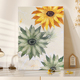 向日葵肌理画diy材料全套石英砂丙烯手绘油画客厅大尺寸装 饰挂画