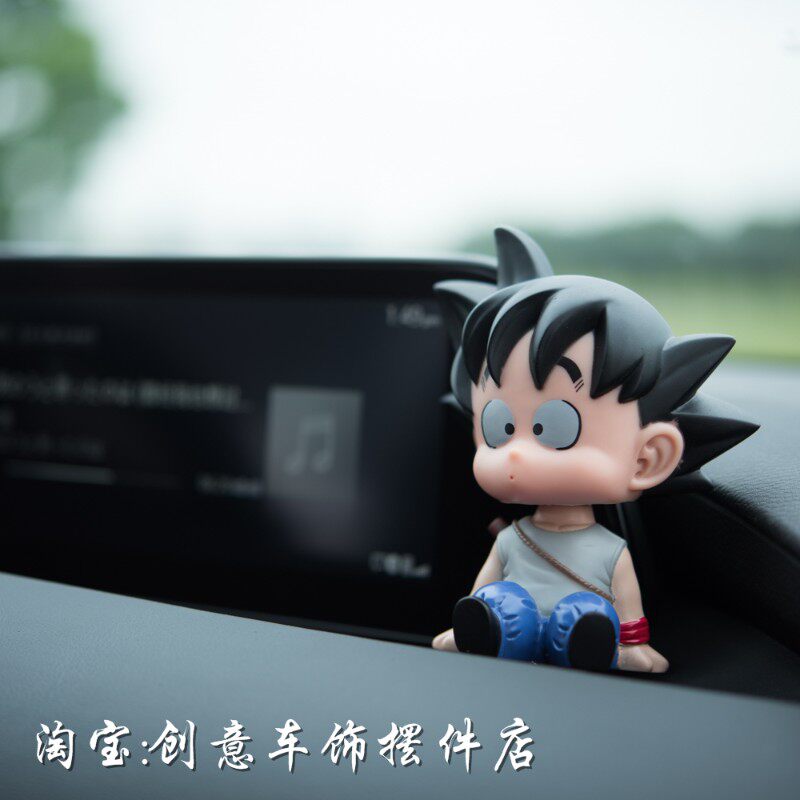 车载摇头悟空库林摆件童年幼年公仔卡通坐姿汽车车载中控台装饰品