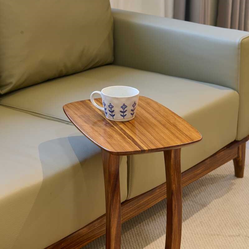 乌金木边几现代中式角几简约家用卧室客厅沙发侧边桌茶桌移动边几