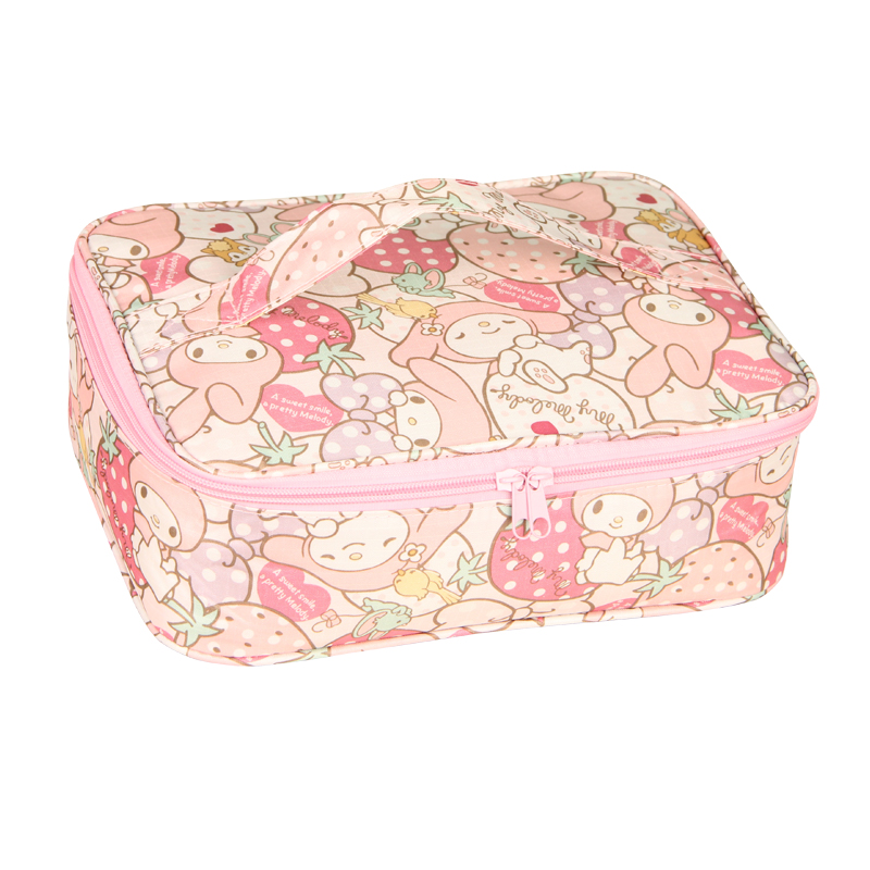 可爱卡通防水布饭盒袋铝箔大号学生保温冷野餐便当包简约手提拎包