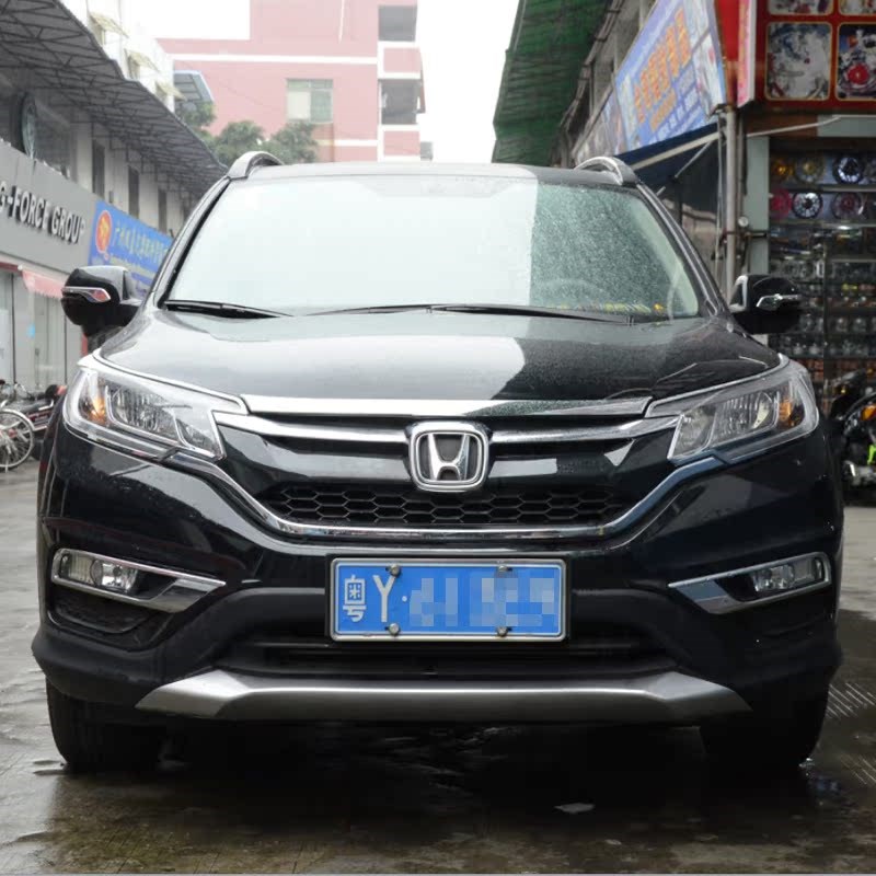 15款CRV前机盖饰条 前脸装饰改装 -1CRV机盖带标饰条改装专用