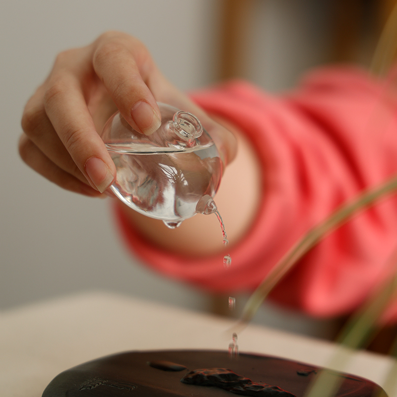 明镜砚滴 砚台磨墨用水滴文房毛笔用水盂笔洗可爱创意储水文房用