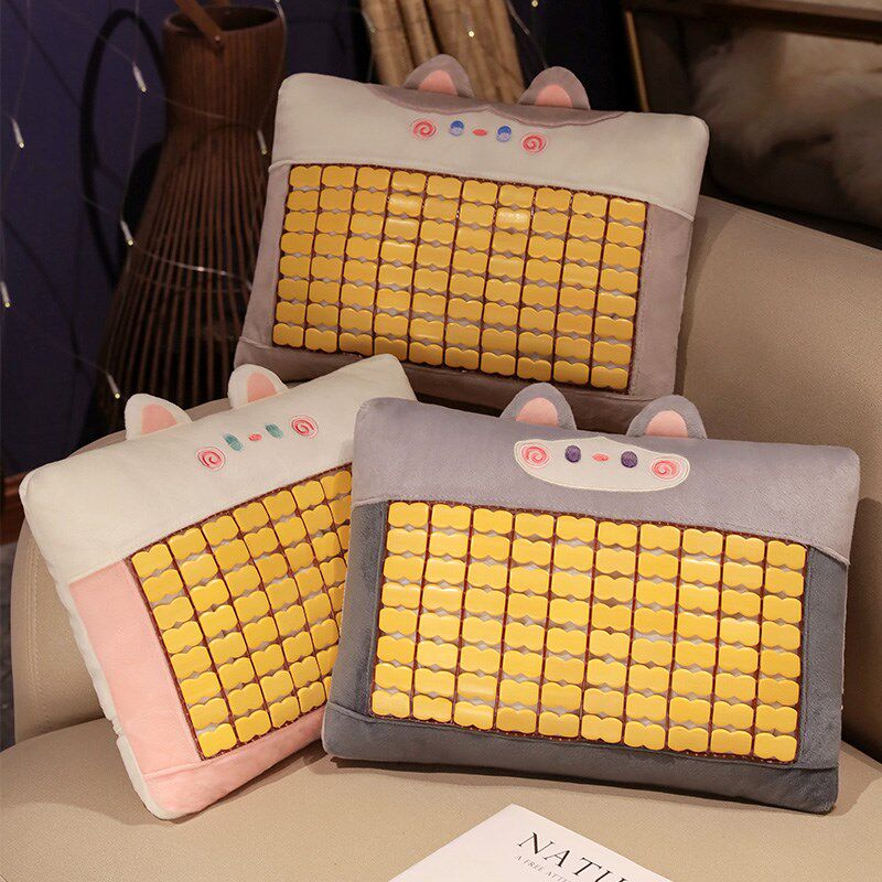 麻将凉席抱枕客厅沙发办公室午睡枕头宿舍床头靠枕汽车座椅靠垫夏