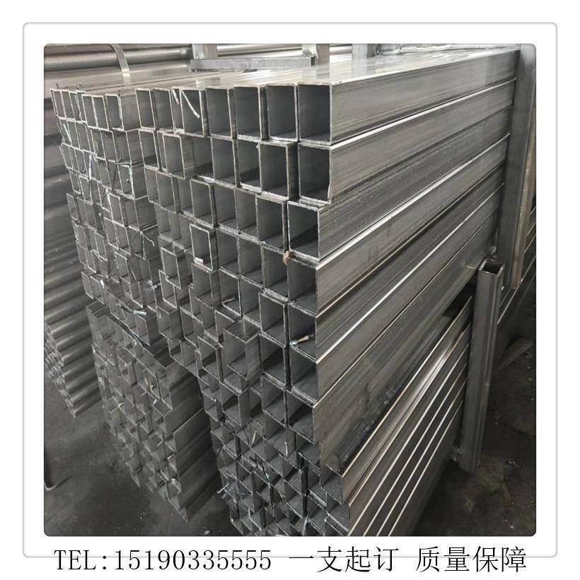 现货供应q235镀锌方管 镀锌光亮管规格齐全 厚壁方管加工切割零售