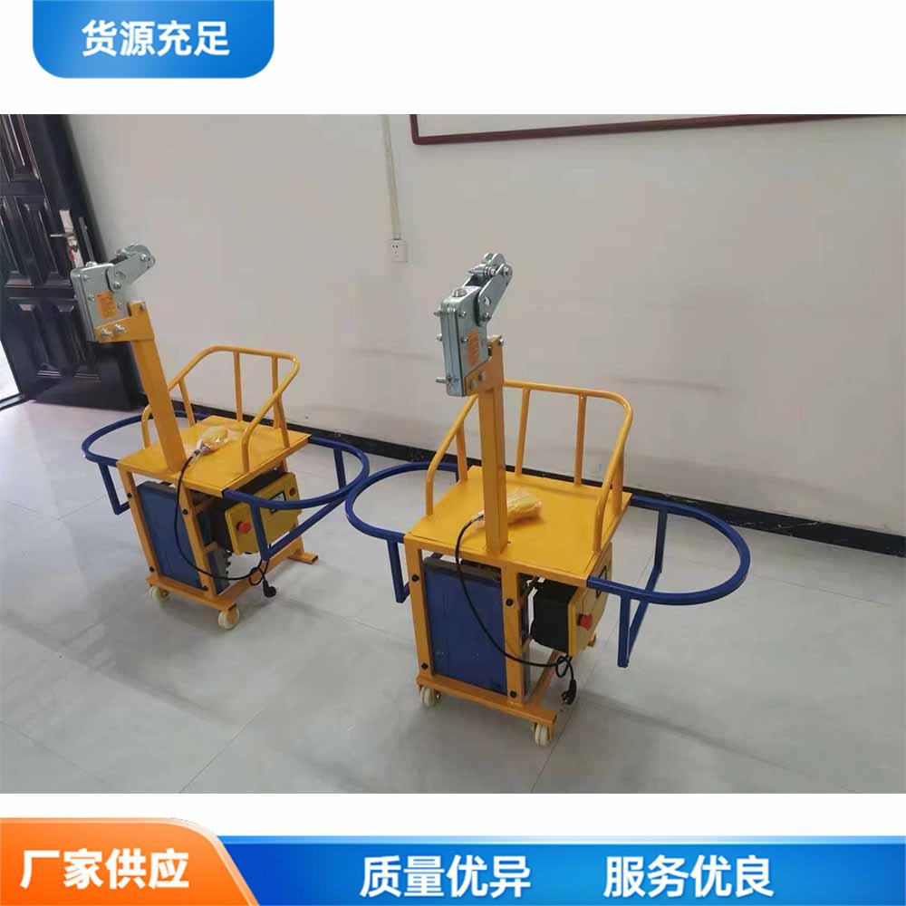 蜘蛛人施工吊篮 外墙施工单人电动粉墙梯 小型建筑工程悬挂平台