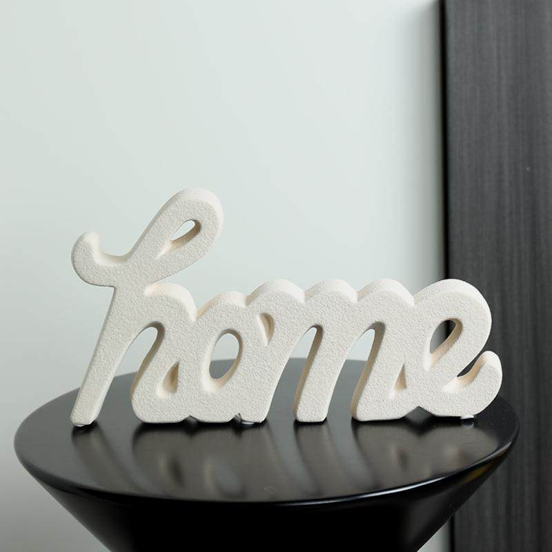 创意HOME字母白色陶瓷摆件现代简约玄关电视柜客厅软装家居装饰品,五金/工具,五金工具箱/五金收纳箱,淘宝优惠券,粉丝福利购,淘宝优惠卷