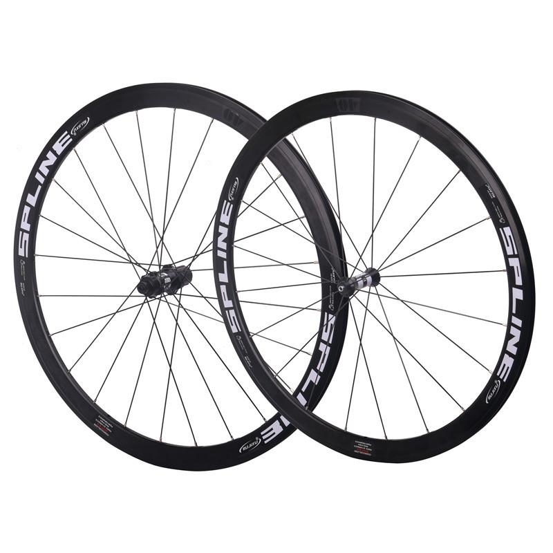 RUJIXU 700C破风条框高40mm R350花鼓公路自行车轮组V/C刹圈刹