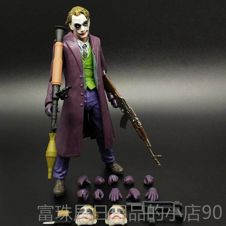 高档蝠蝙侠大战超人 黑暗骑士正义联盟人可动偶模玩具手办型 小丑