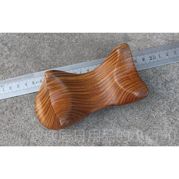 高档檀木制按摩绿捏颈脊椎四按脚摩器 经络四角刮痧动力虎穴位狗