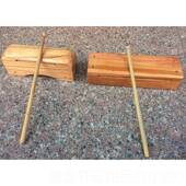 高档 包 15CM木敲鱼6本色用五音木鱼家用摆件品打击乐器木鱼配棒