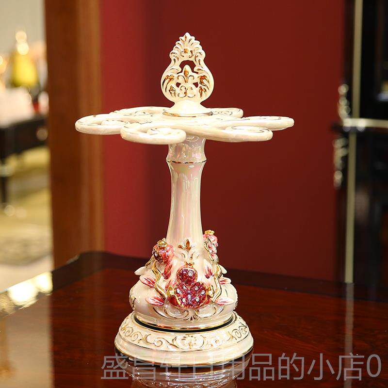 高档酒用杯架倒挂家悬挂架欧式高脚杯创意客厅装杯饰品陶瓷摆件红