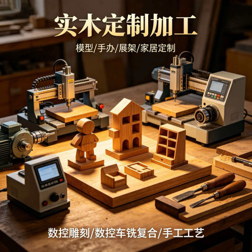 定做加工实木家具工艺品摆件代工