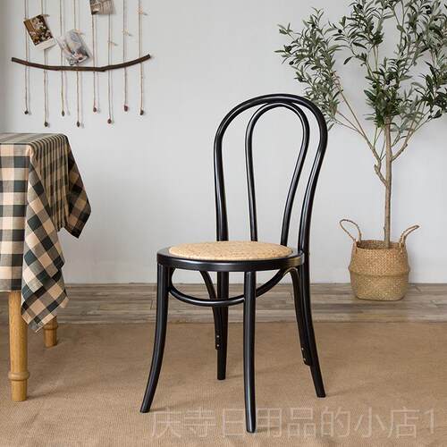 高档曲木北欧thonet椅法式覆椅子做旧实木家用式餐美椅索桑纳古耐