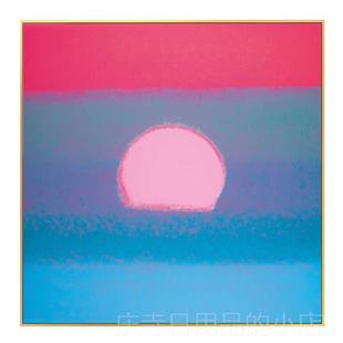 高档迪沃装尔特太阳日艺术现代插图出小清新的客人餐厅墙壁绘画古