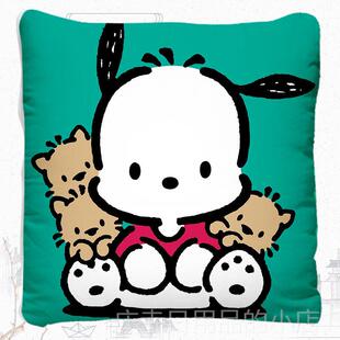 高档帕小恰狗方形抱枕40x40CM布艺垫 男女通用日本漫周动靠边被子