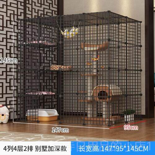高档猫笼家室内超自由间猫屋屋猫空笼宠物多大层厕所围栏