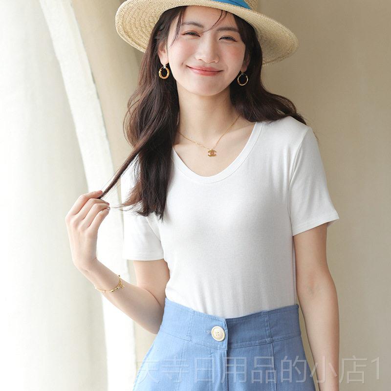 高档美容院工作短袖定制团log工o女纯棉T恤服印字diy文化衫队白衣图片