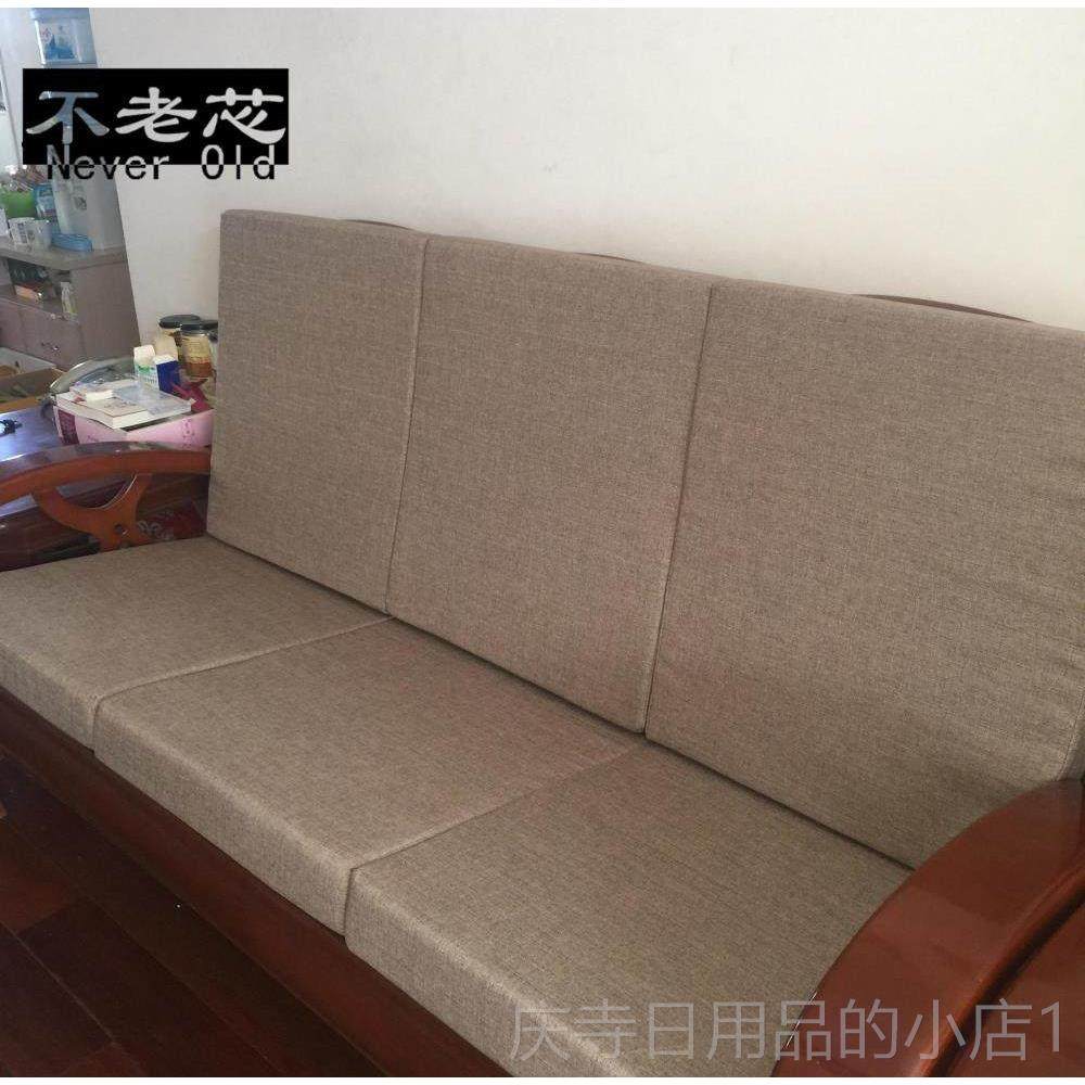 高档细麻料海亚麻 定做绵沙粗发垫布飘窗垫沙发布套料子加厚防滑