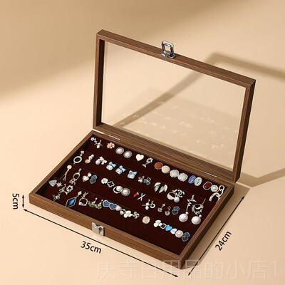 高档便雅手023新收款带盖子珠宝箱文玩手串镯箱项2炼戒指耳环纳盒