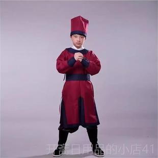 衙服役装 旦儿童演服明捕制古装 男童快侍卫官兵出古代轿夫飞 元 正品
