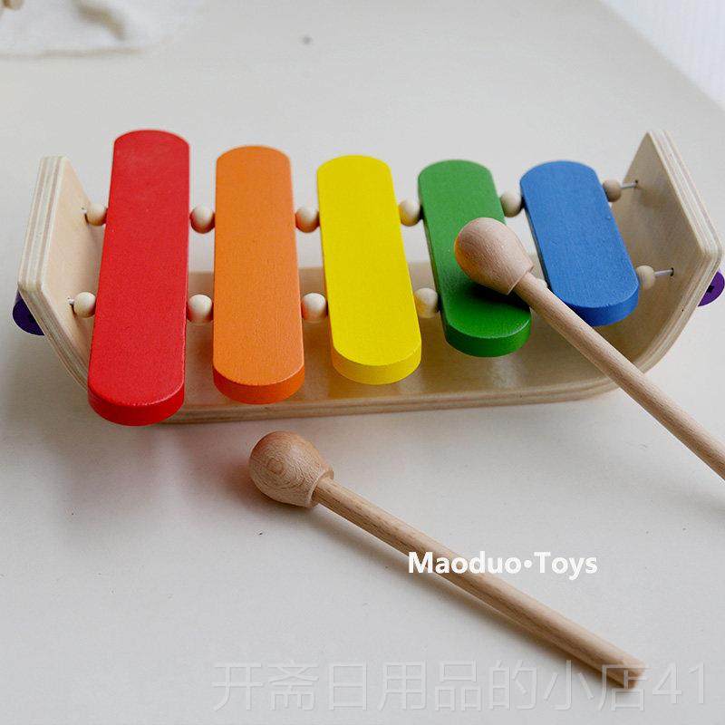 正品婴儿鼓儿童奥尔夫乐器击乐音木琴五色彩虹手琴刮痧打蛙双鼓乐