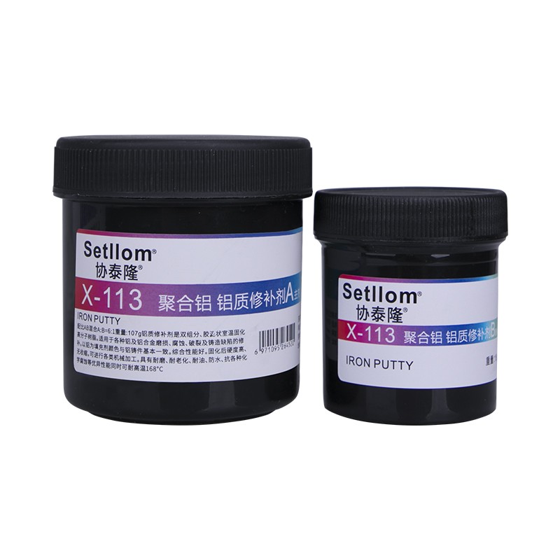 协泰隆X-113金属修补剂耐高温胶 油箱水箱暖气专用粘铸铁不锈钢强