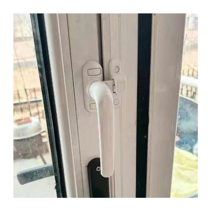 外开窗铝合金七字执手平开窗拉手把手内开窗带锁扣滚轮窗户型.