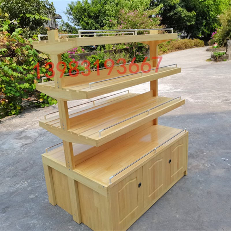 面包柜展示柜面包店展示架中岛柜面包柜木质面包架超市面包架子