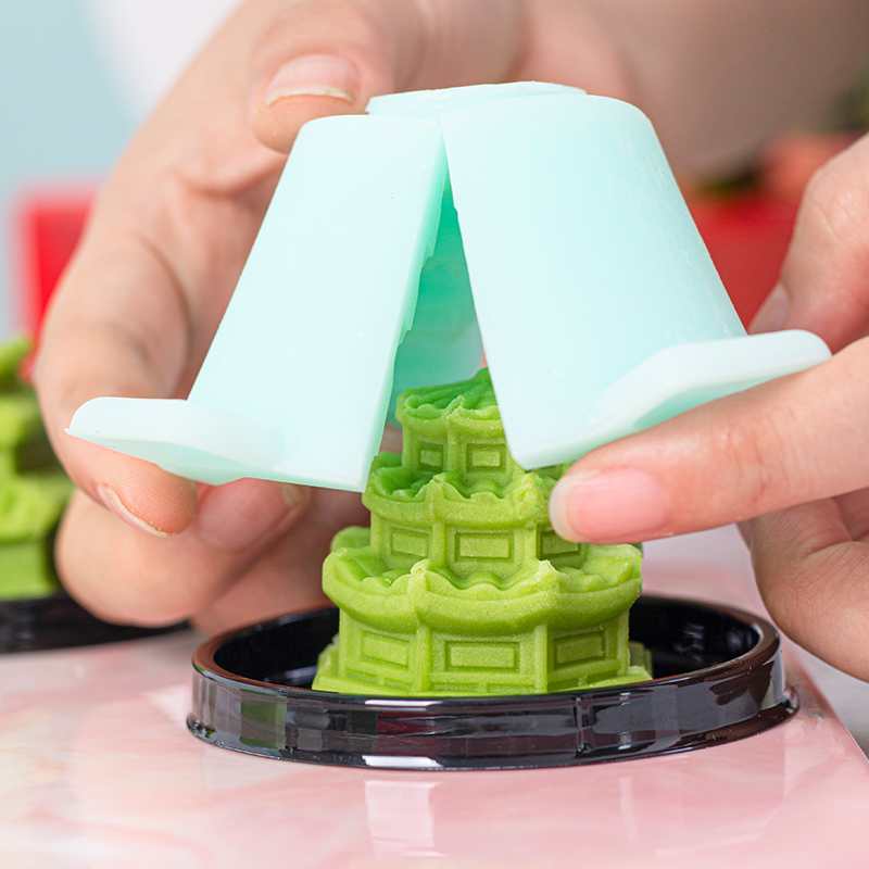 国潮月饼模具全立体造型绿豆糕迷你冰皮广式国风古风克23年新款