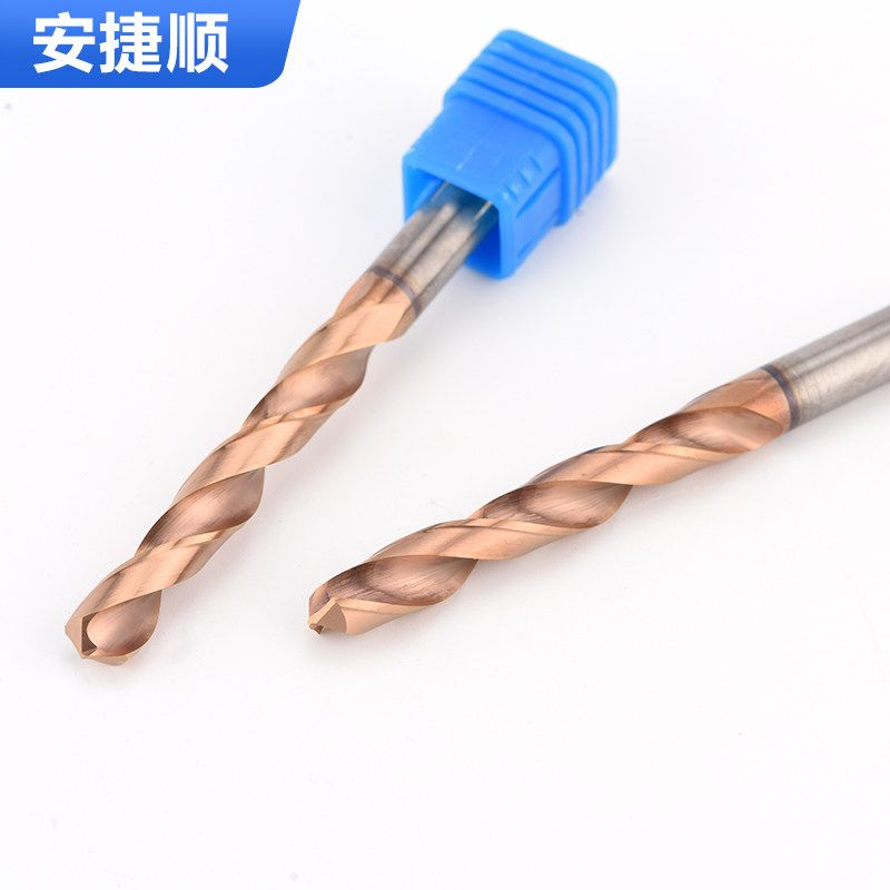 加长钨钢钻头1MM合金麻花钻头58度超硬涂层不锈钢钻头M5-