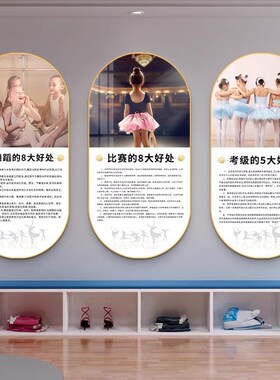 舞蹈室墙面装饰画芭蕾舞蹈房艺术培训机构背景墙挂画宣传海报壁画